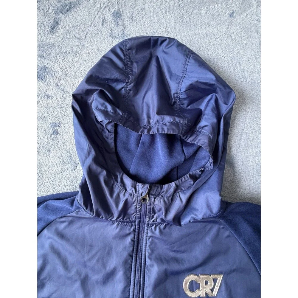 Nike CR7 Dri-FIT Repel Hoodie Youth XL Cristiano Ronaldo Soccer Blue BV6087-493